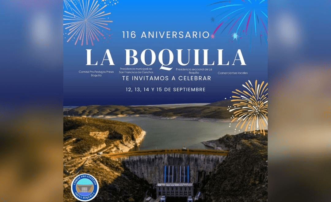 Invita Presidencia de San Francisco de Conchos a festividades por el 116 Aniversario de La Boquilla