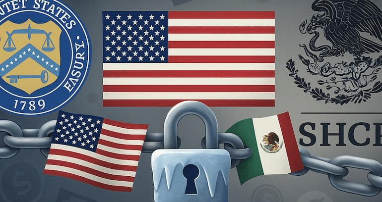 Pide EU a Hacienda y congela cuentas a 22 por lavado de dinero