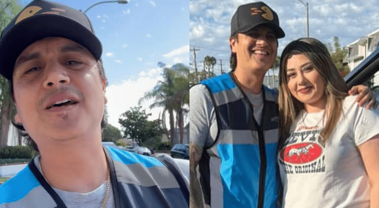 «Chamba es chamba»: Regulo Caro ahora es repartidor de Amazon