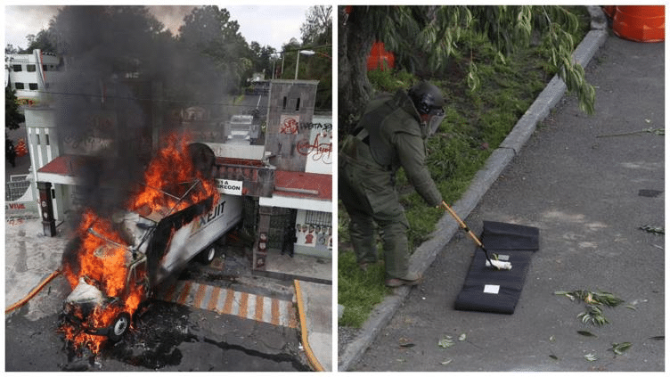 Derribaron puerta del Campo Militar durante protesta por los 43
