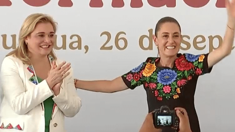 Acompaña Maru a Sheinbaum en Ciudad Juárez