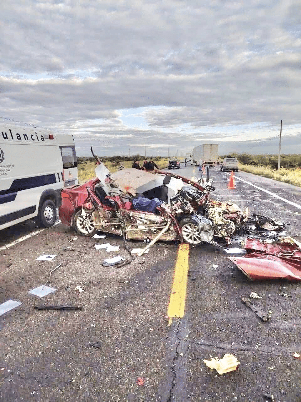 Trágico accidente en Sain Alto Zacatecas, deja una familia sin vida