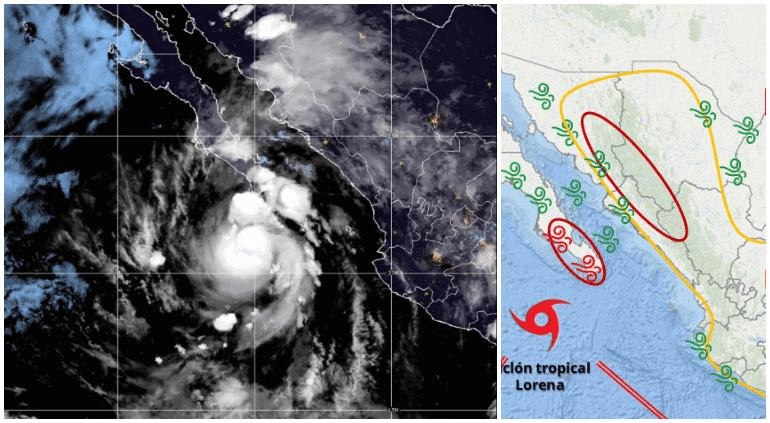 ¿Coletazo del huracán Lorena a Chihuahua? Esto dice el SMN