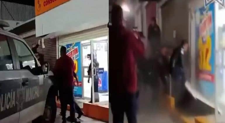 Cayó ladrón del techo cuando huía de policías en Tijuana🎦