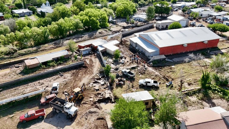 Afectadas 140 viviendas en Casas Grandes por inundaciones
