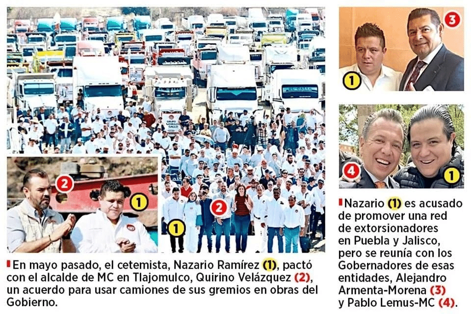 Cae líder transportista vinculado al CJNG