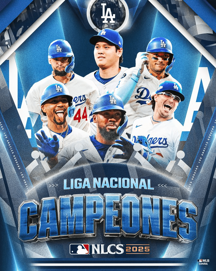 ¡Los Dodgers conquistan la Liga Nacional 2025!
