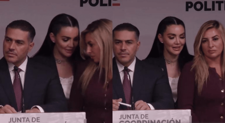 Pelearon diputadas por estar junto a Omar García Harfuch 🎦