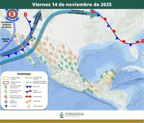 Primeras nevadas del país, pronostica SMN esta semana