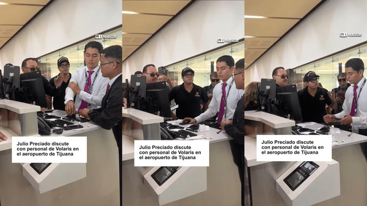Discutió Julio Preciado con personal de Volaris por vuelo retrasado