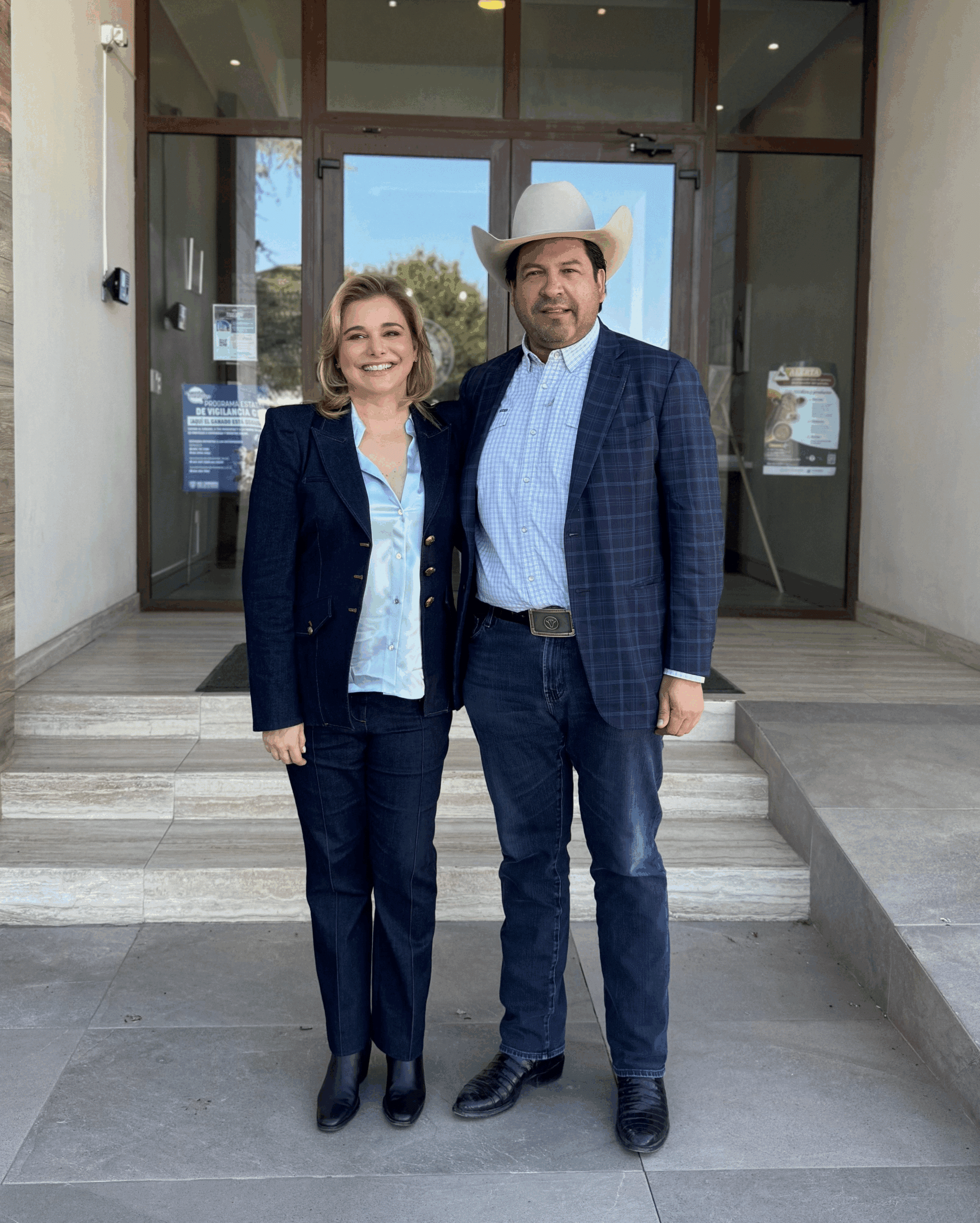 Maru Campos y el presidente de la UGRCh refuerzan coordinación en temas prioritarios para la ganadería