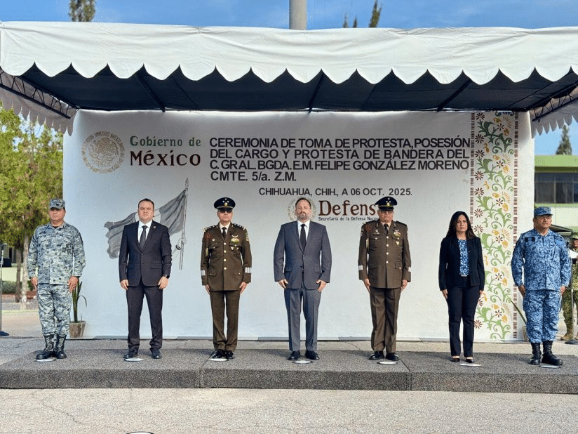 El presidente del Congreso del Estado destacó el papel del Ejército Mexicano en la seguridad y estabilidad de Chihuahua