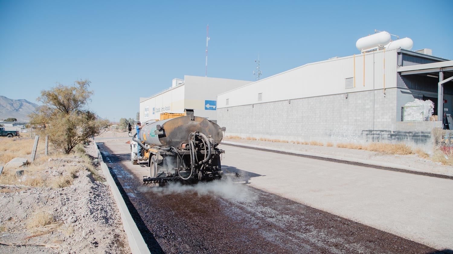 A punto de concluir Municipio de Camargo pavimentación de la calle Ojinaga
