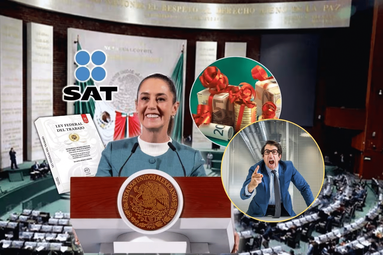 SAT descontará ISR del aguinaldo a todos los trabajadores que ganen entre 24 y 27 mil pesos al mes y así les quedará el pago neto
