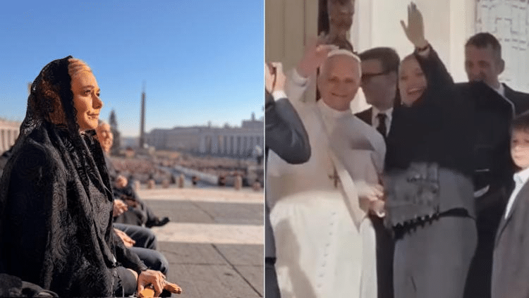 Regaló Maru sombrero a León XIV