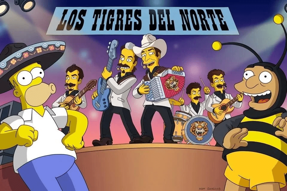Los Tigres del Norte se unen al mundo de ‘Los Simpson’
