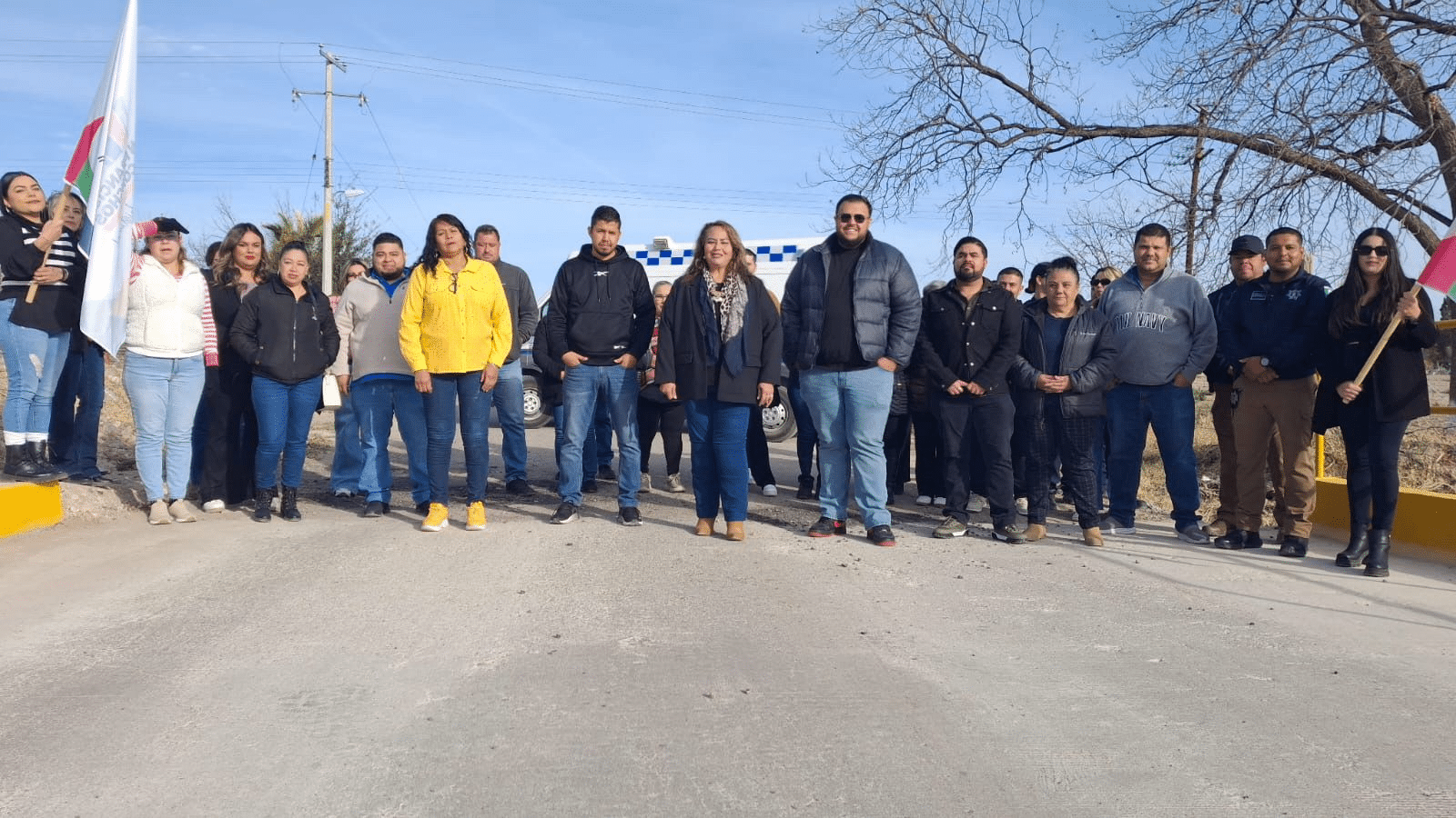 Norma Pavía entrega ampliación de puente y curva de acceso en Amparaneño