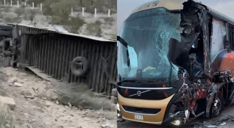 Camionazo en Sonora dejó 4 muertos y 25 heridos
