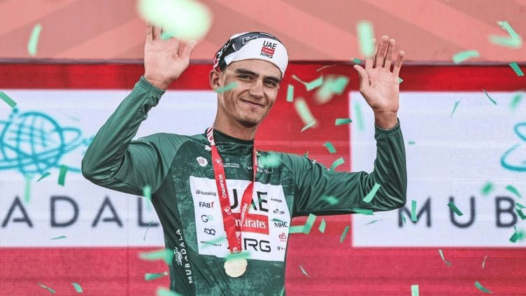 Finalizó en segundo Isaac del Toro en etapa 3 del UAE Tour 2026