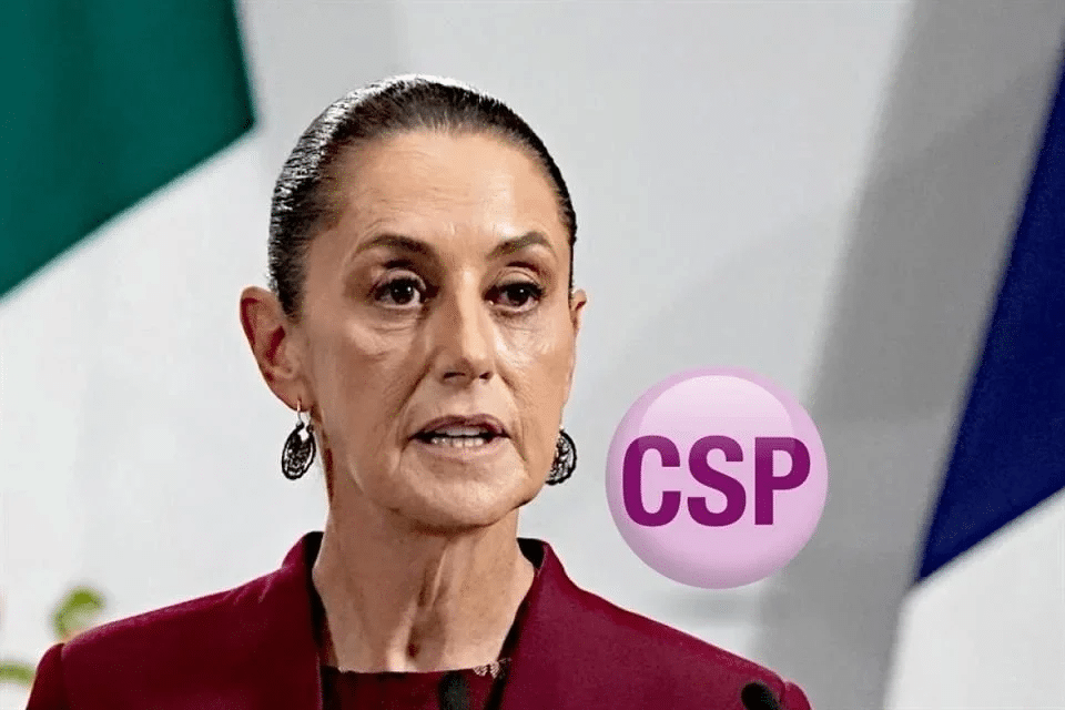 Reclama Sheinbaum ante INE mal uso de siglas CSP