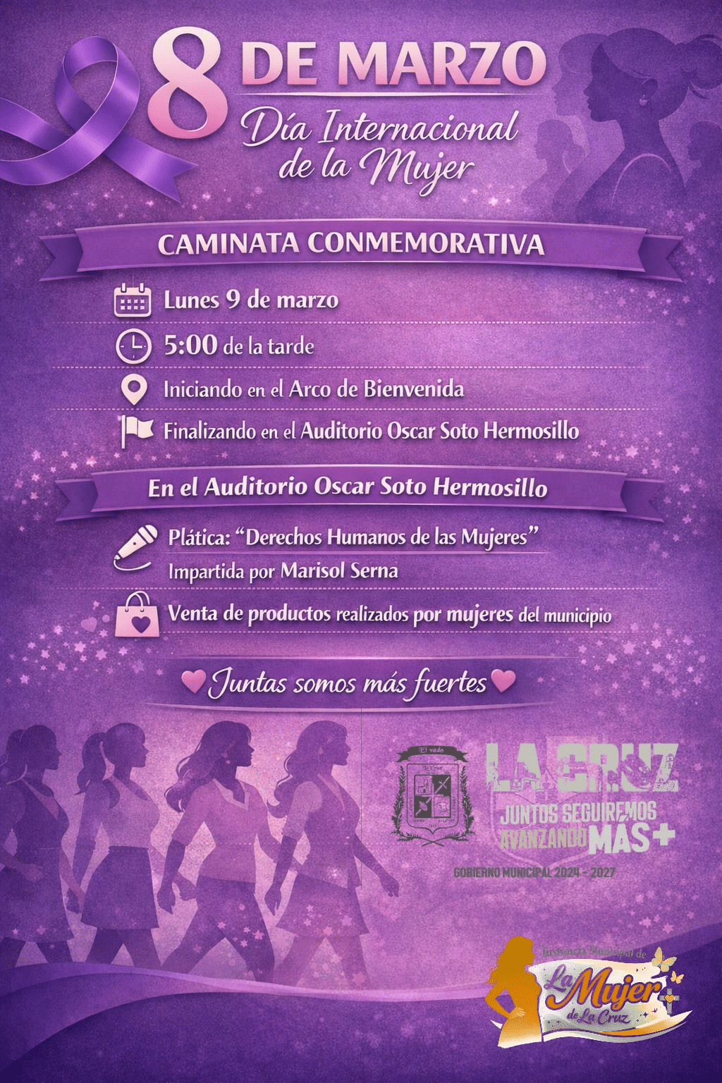 La Cruz conmemora hoy el Día Internacional de la Mujer con caminata y diversas actividades