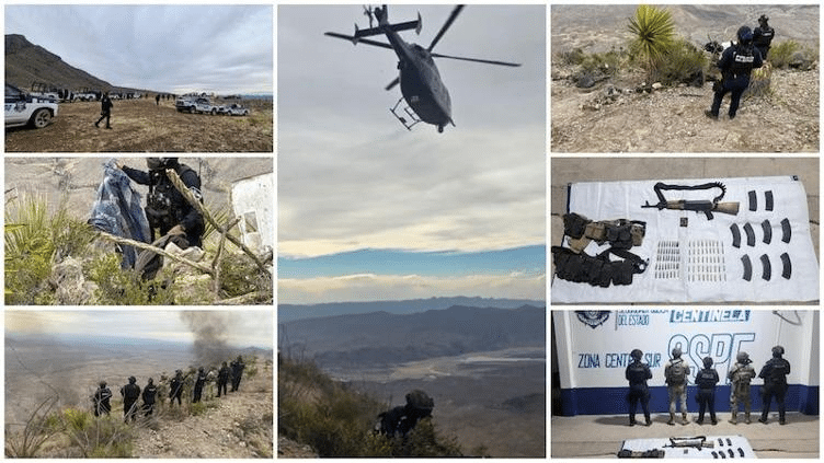 Destruyen narcocampamento en cerro de Aldama; aseguran armamento