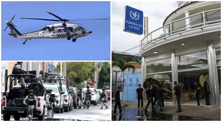 Alerta máxima: atemoriza funeral de «El Mencho» a Guadalajara