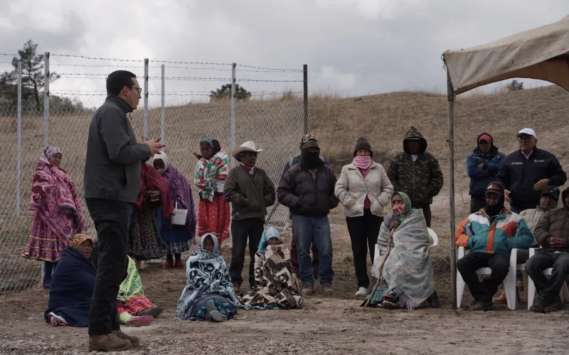 Entrega JCAS sistema colectivo de agua potable en Rocharachi, Guachochi