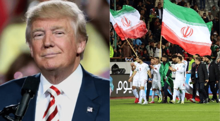 Arremetió selección de Irán contra Trump y Estados Unidos