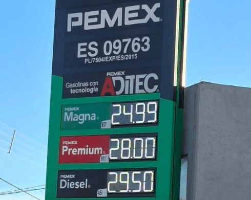 Guerra EU-Irán dispara precio del diesel a $28.99 en Chihuahua