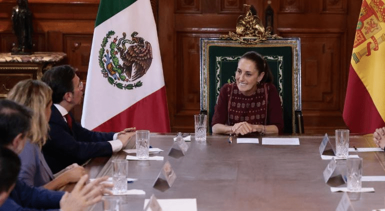 ¿Las paces? Recibió Sheinbaum a ministro de España