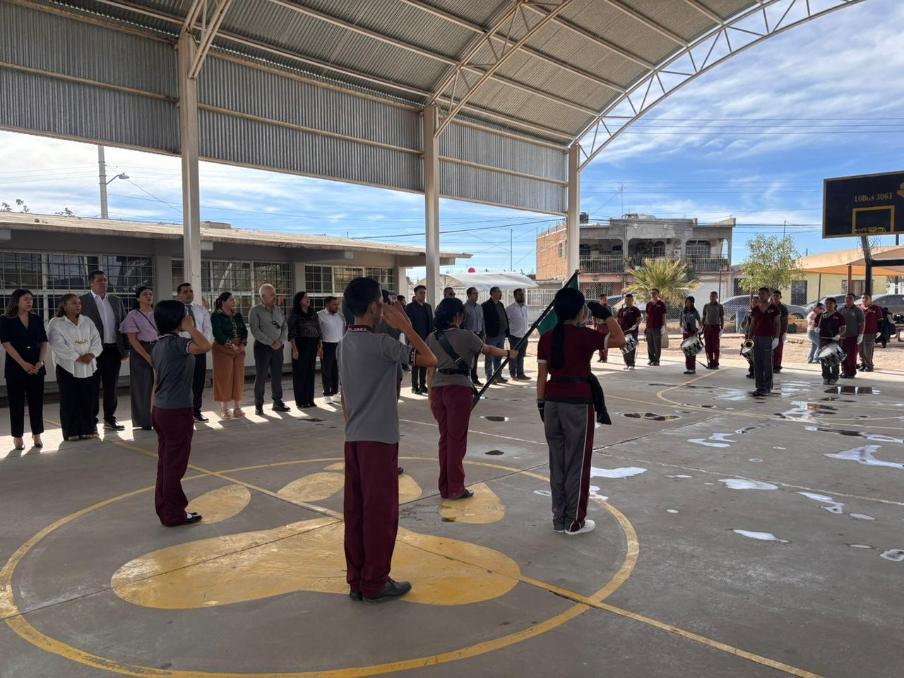 Conmemoran el 5 de mayo con acto cívico en la Secundaria Estatal 3063