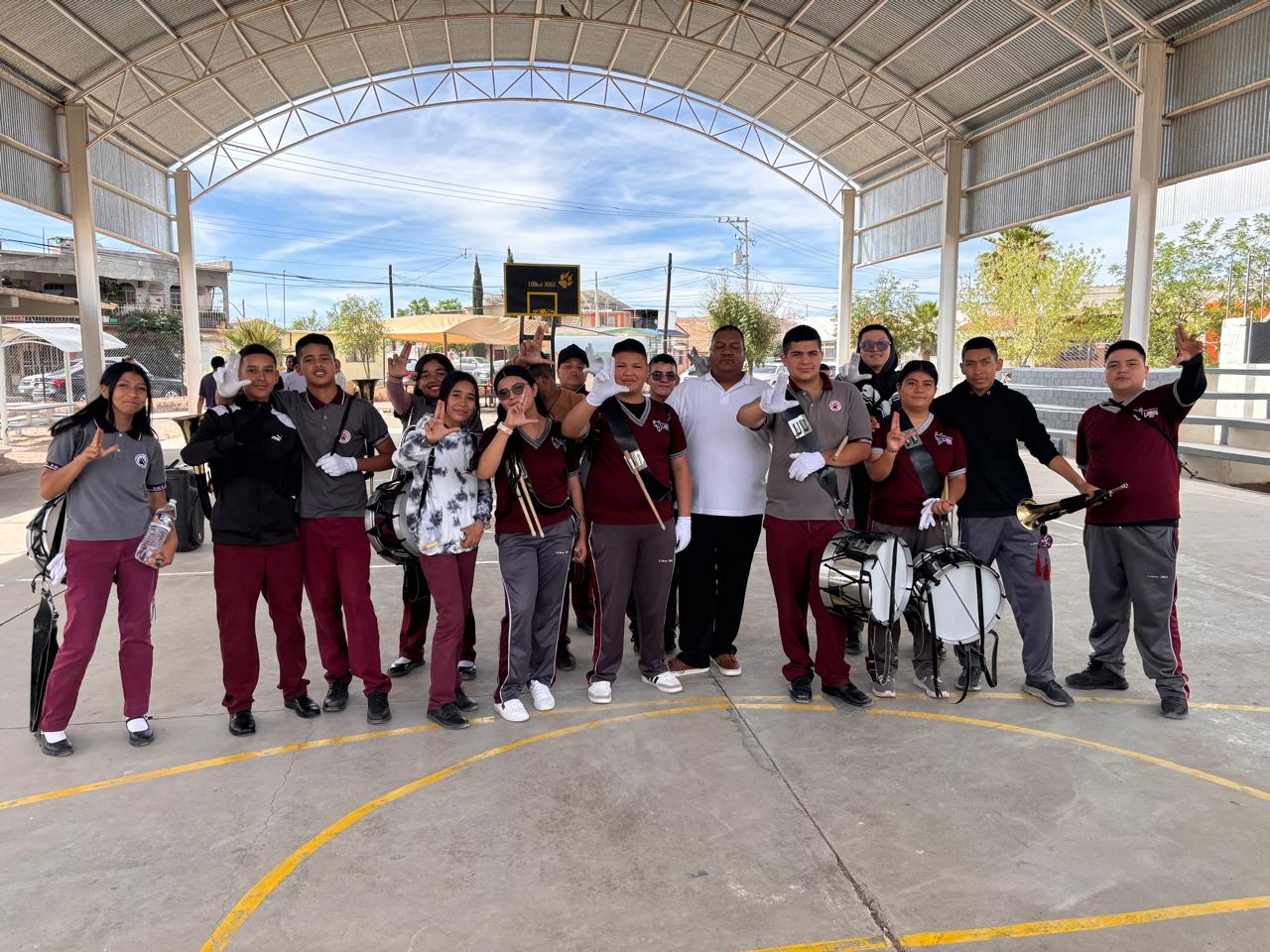 Secundaria Estatal 3063 consolida su banda de guerra con destacados resultados a nivel estatal