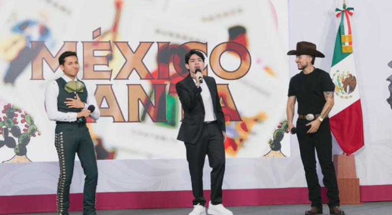 Cantó Junior H en La Mañanera