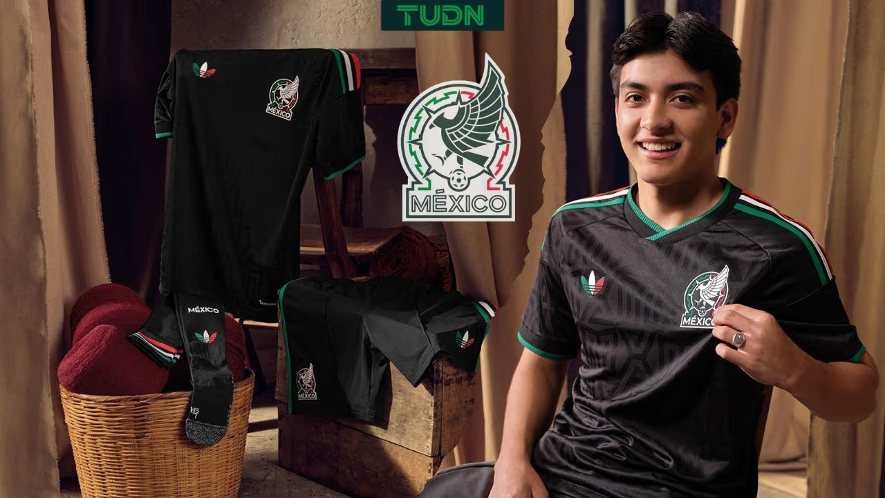 La Selección Mexicana presenta su tercer uniforme para el Mundial 2026: negro con vivos tricolores