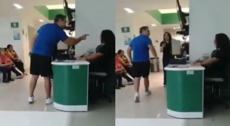 Amenazó hombre a trabajadora del IMSS tras negar atención a esposa