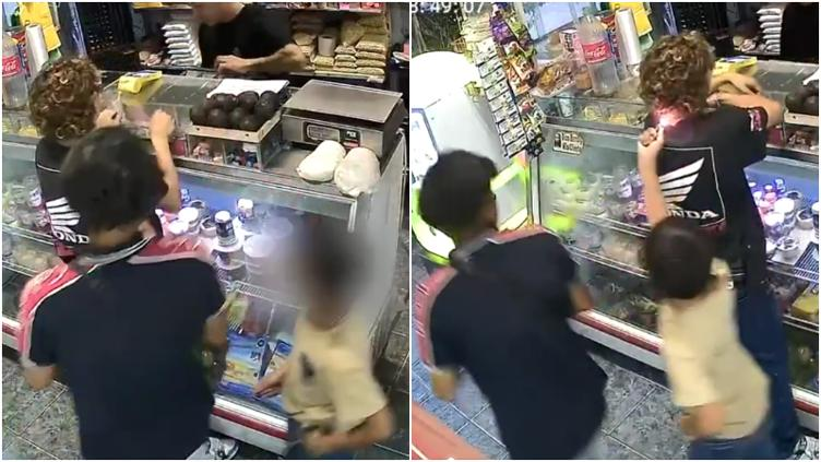 niño le prendió fuego al cabello de un jovencito