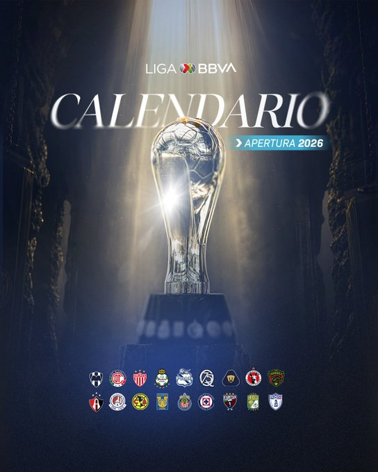 El Torneo Apertura 2026 inicia el jueves 16 de julio con el Necaxa-Atlante; el Clásico Nacional será el 19 de septiembre