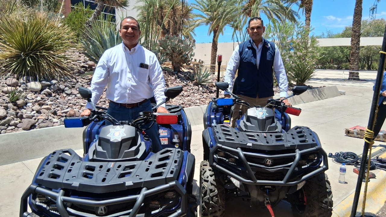 Recibe La Cruz patrulla, cuatrimotos y uniformes de parte de la Secretaría de Seguridad Pública Estatal