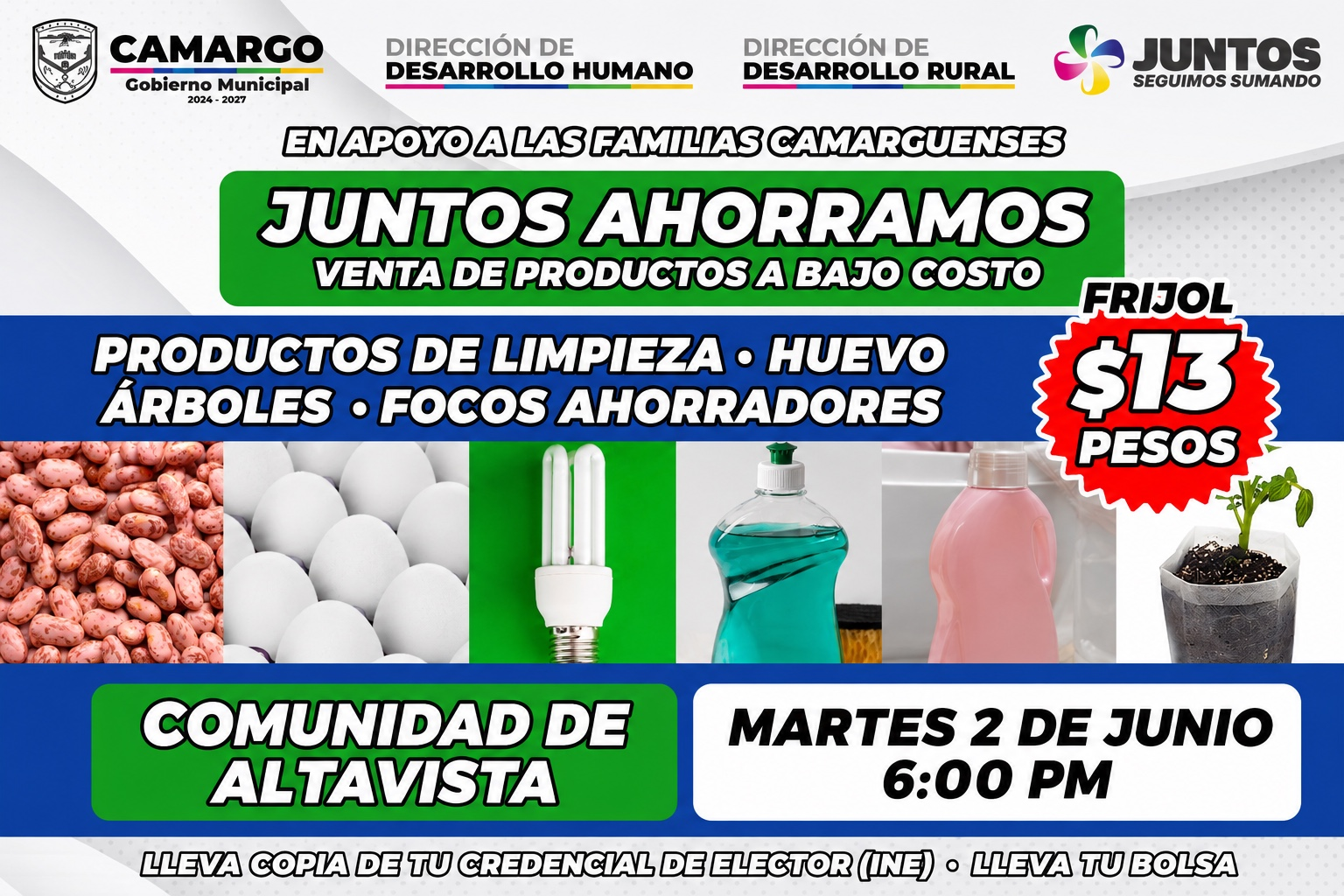 Programa “Juntos Ahorramos” estará este martes en Altavista para apoyar la economía de las familias