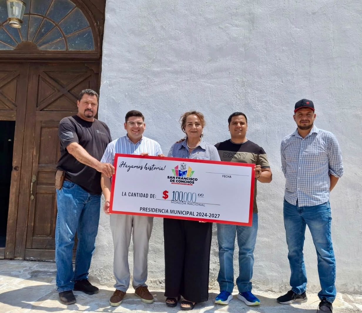 Destina Gobierno de San Francisco de Conchos 100 mil pesos para restauración del Templo de San Francisco de Asís