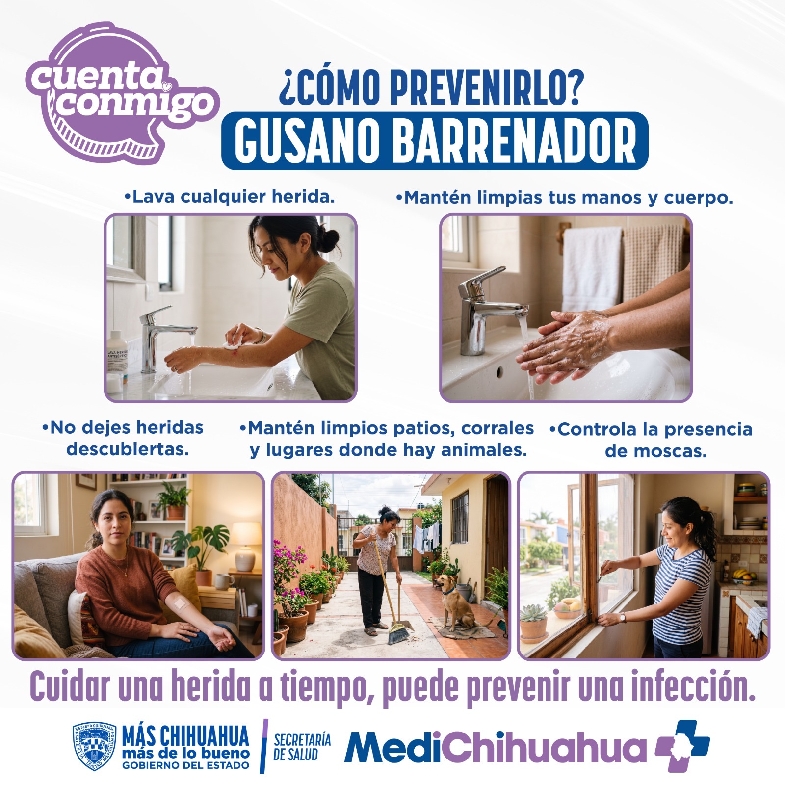 Llama Secretaría de Salud a reforzar medidas preventivas contra el Gusano Barrenador del Ganado