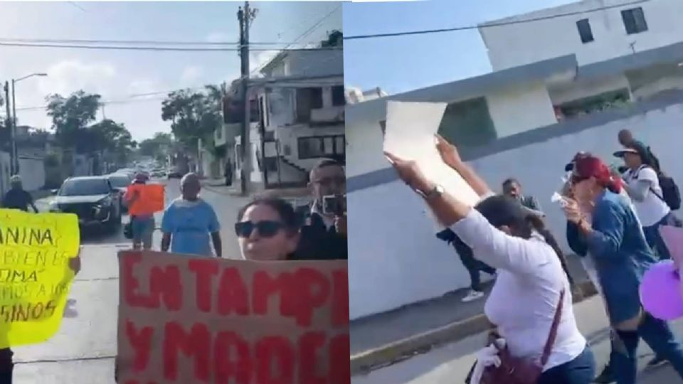 Protestan en academia Doentiz para exigir la liberación de mujer señalada en el caso del feminicidio de Dafne