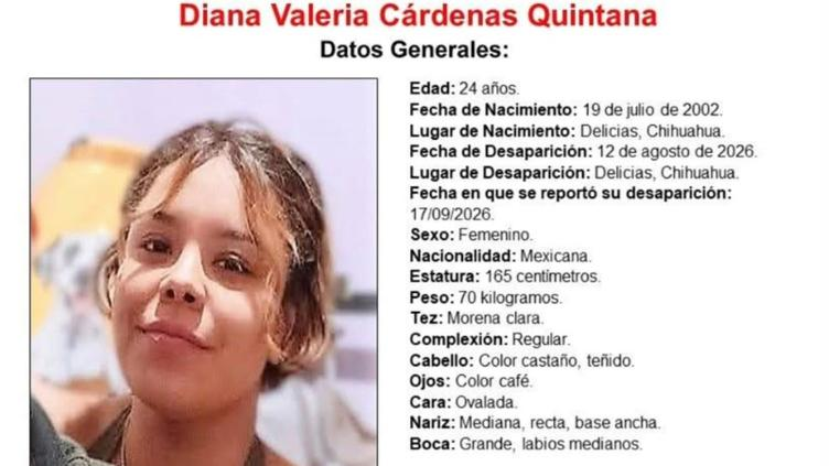 Salió de su casa en Delicias y no volvió, buscan a Diana Cárdenas