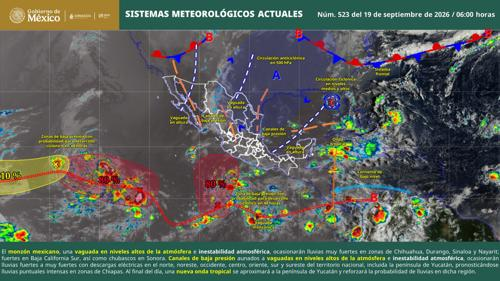 Lloverá en Chihuahua a estas horas, así el pronóstico de hoy