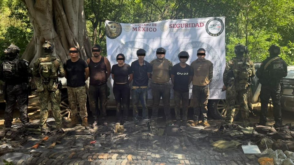 Capturan a nueve presuntos integrantes del Cártel de Sinaloa tras ataque a elementos de la SSPC