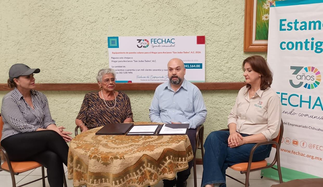 FECHAC impulsa proyecto de energía solar con inversión de 241 mil pesos para el asilo San Judas Tadeo
